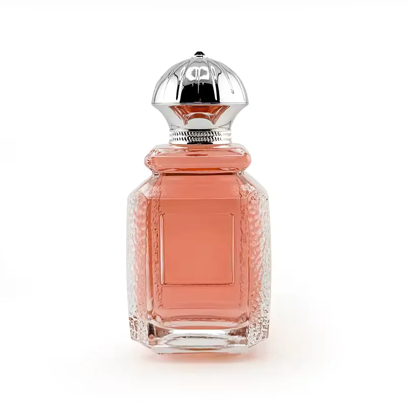 Clear Square Glass Perfume Bottle