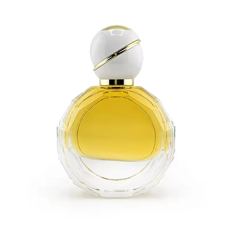 Clear Round Glass Perfume Bottle
