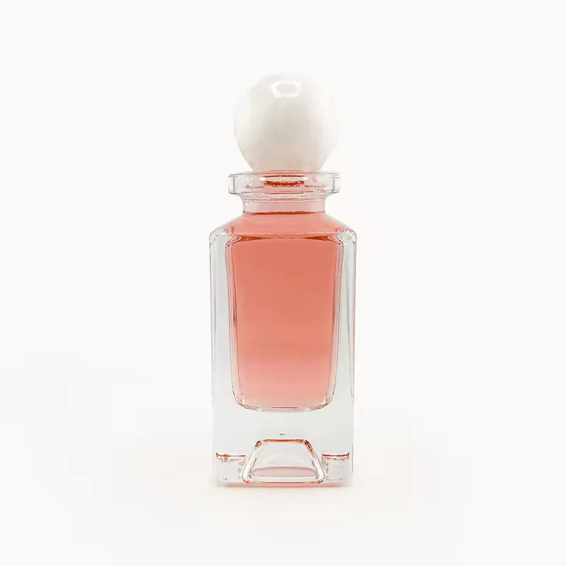 Clear Square Glass Perfume Bottle