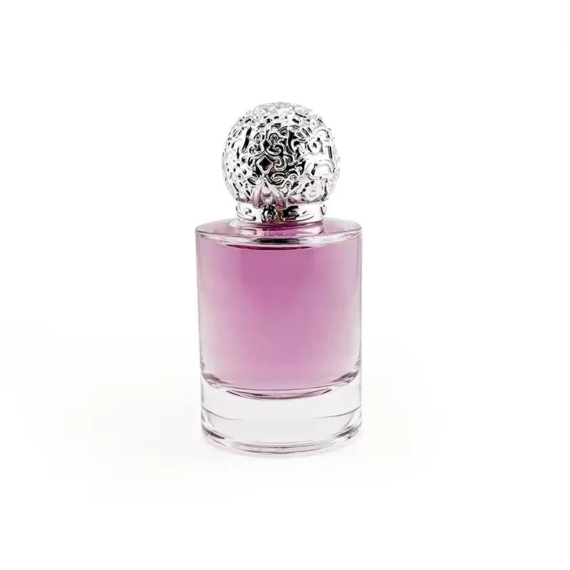 Modern Style Glass Perfume Bottle with Silver Cap and Pump Sprayer