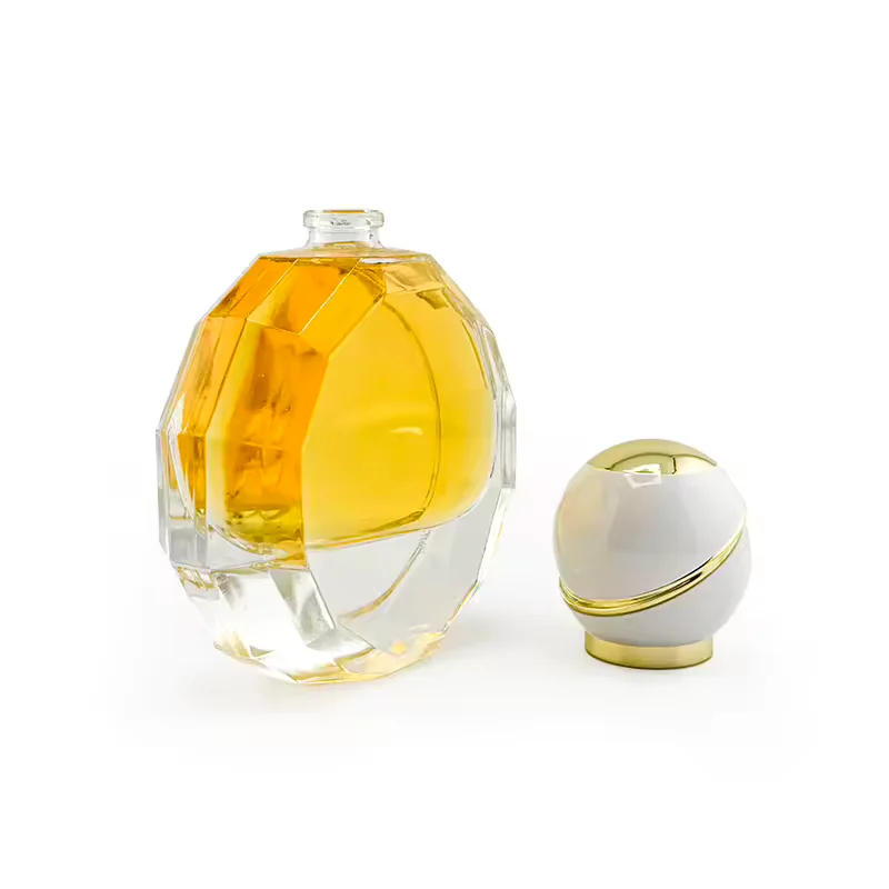 Red Glass Perfume Bottle with Pump Sprayer image 4