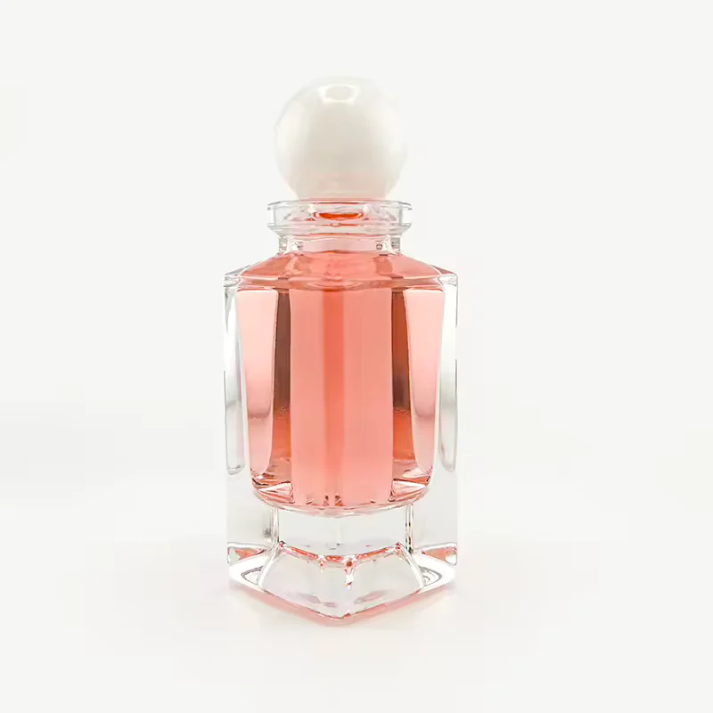 Clear Square Glass Perfume Bottle