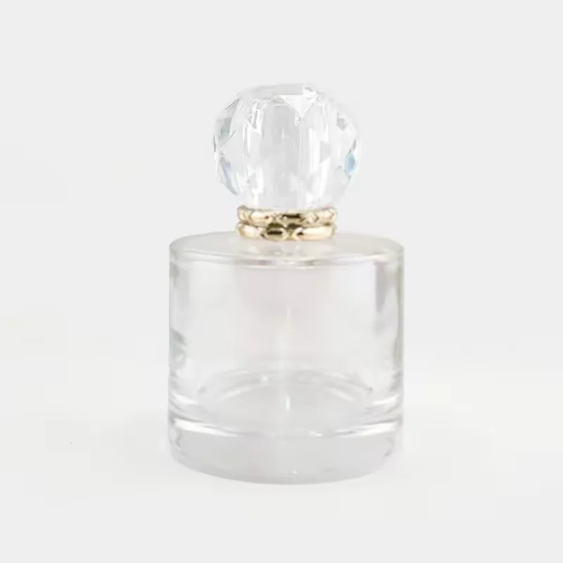 Cylindrical Glass Perfume Bottle