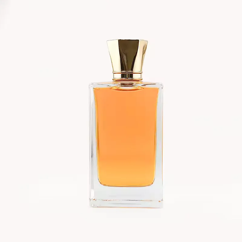 Square Glass Perfume Bottle with Refillable Design
