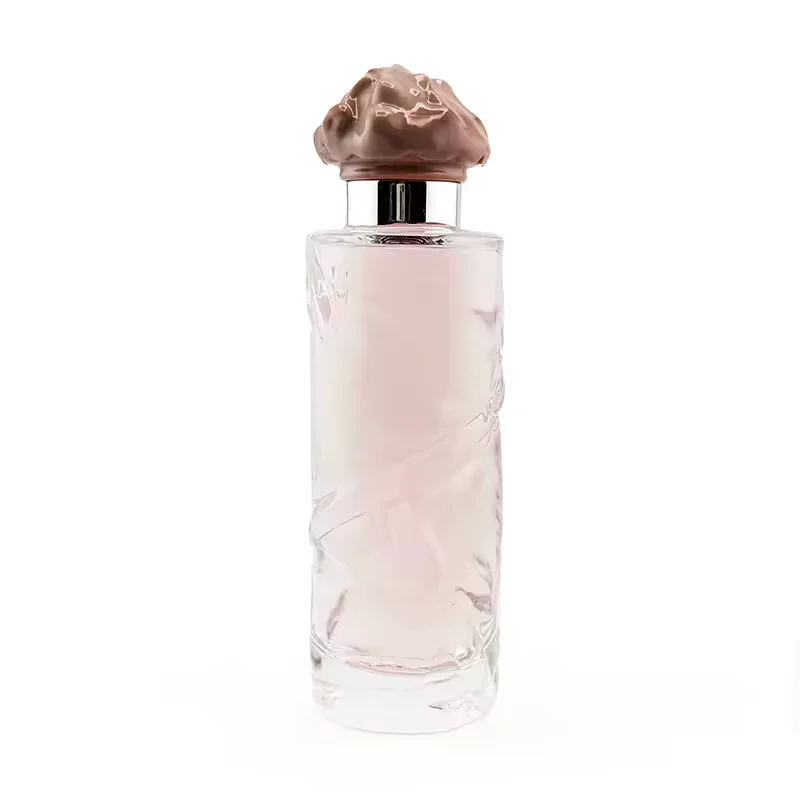 Clear Glass Perfume Bottle with Crimp Neck
