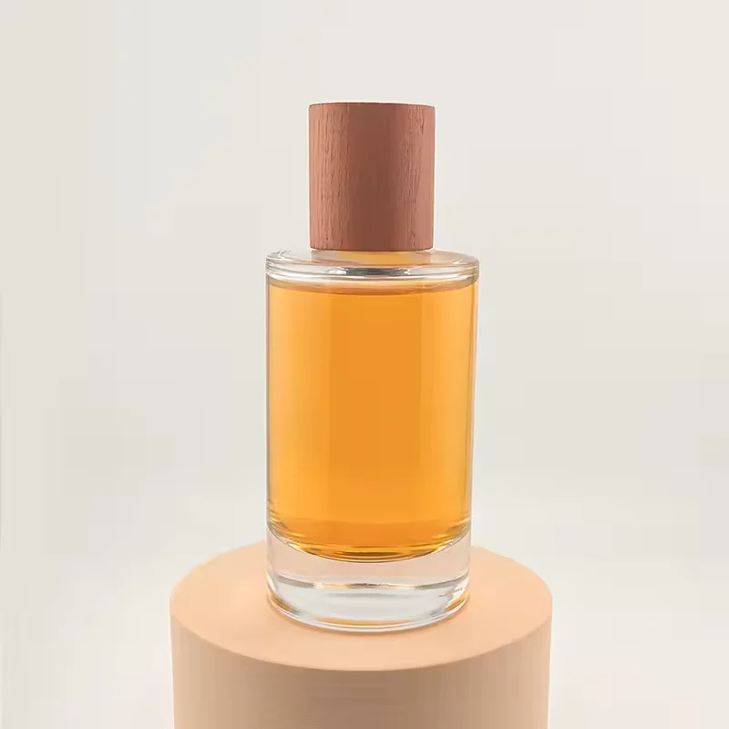 Cylindrical Glass Perfume Bottle with Refillable Design