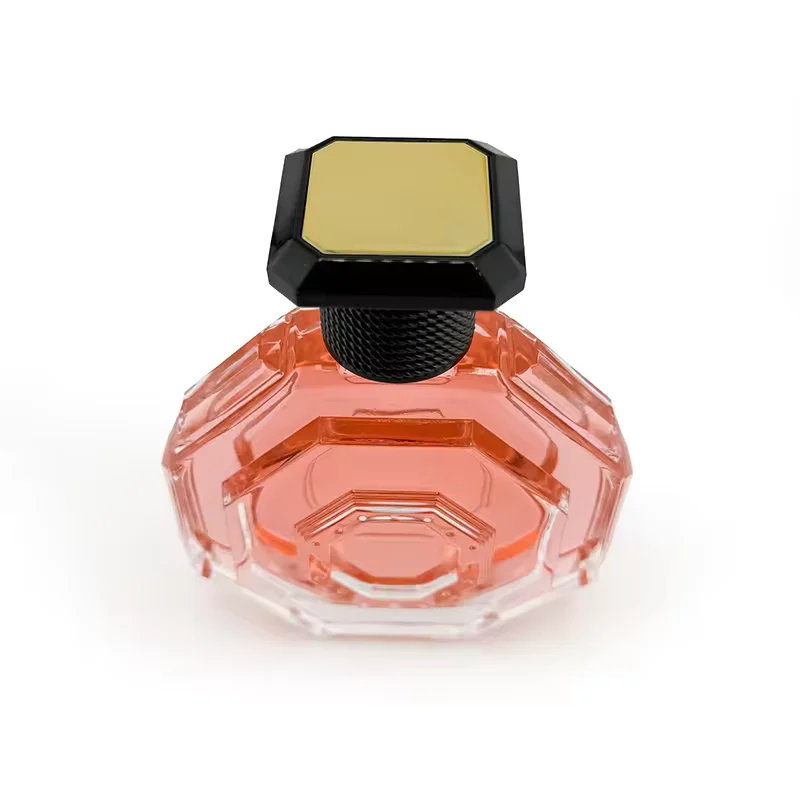 Clear Round Glass Perfume Bottle with Pump Sprayer image 5