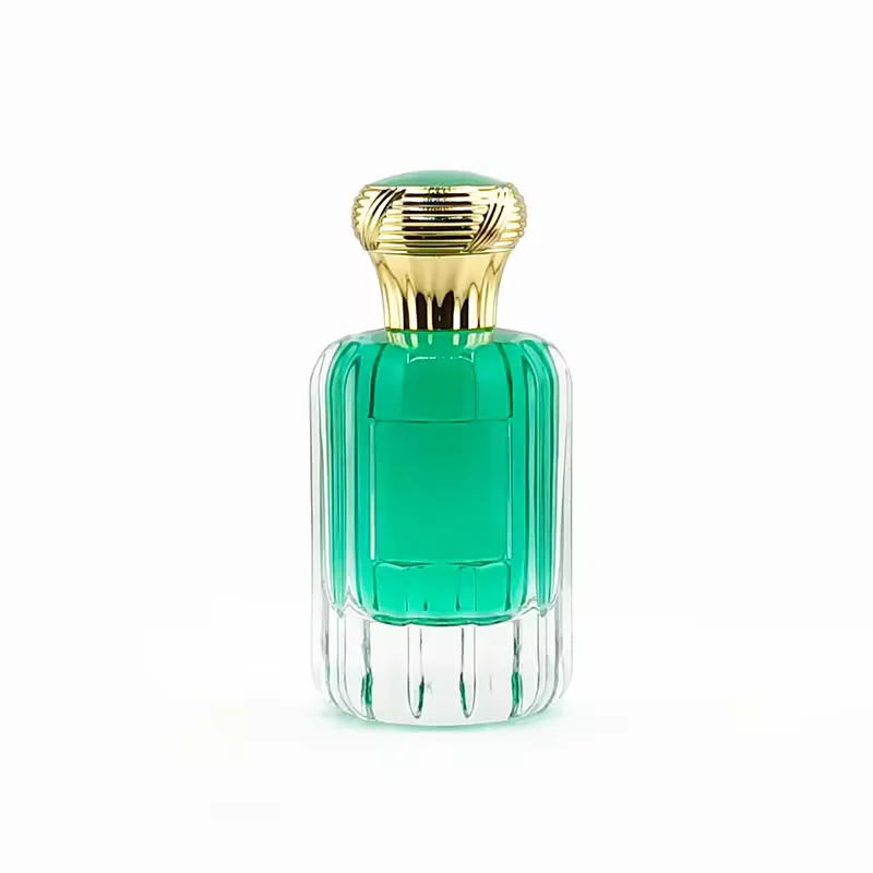 Green Glass Perfume Bottle
