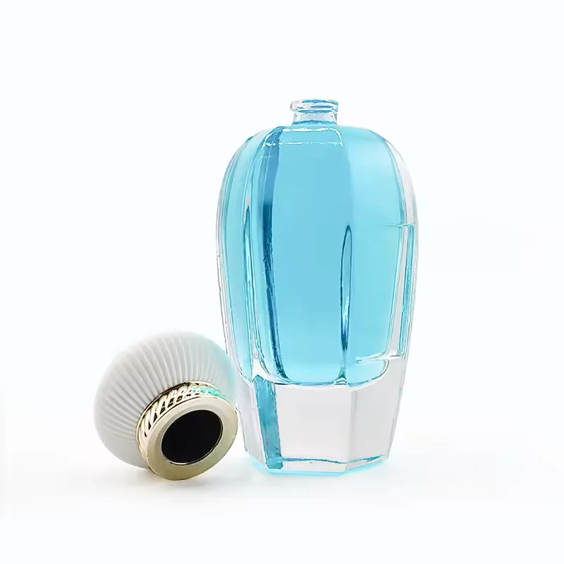 Custom Logo Luxury Frost Perfume Bottles Bulk Empty Fragrance Spray Pump