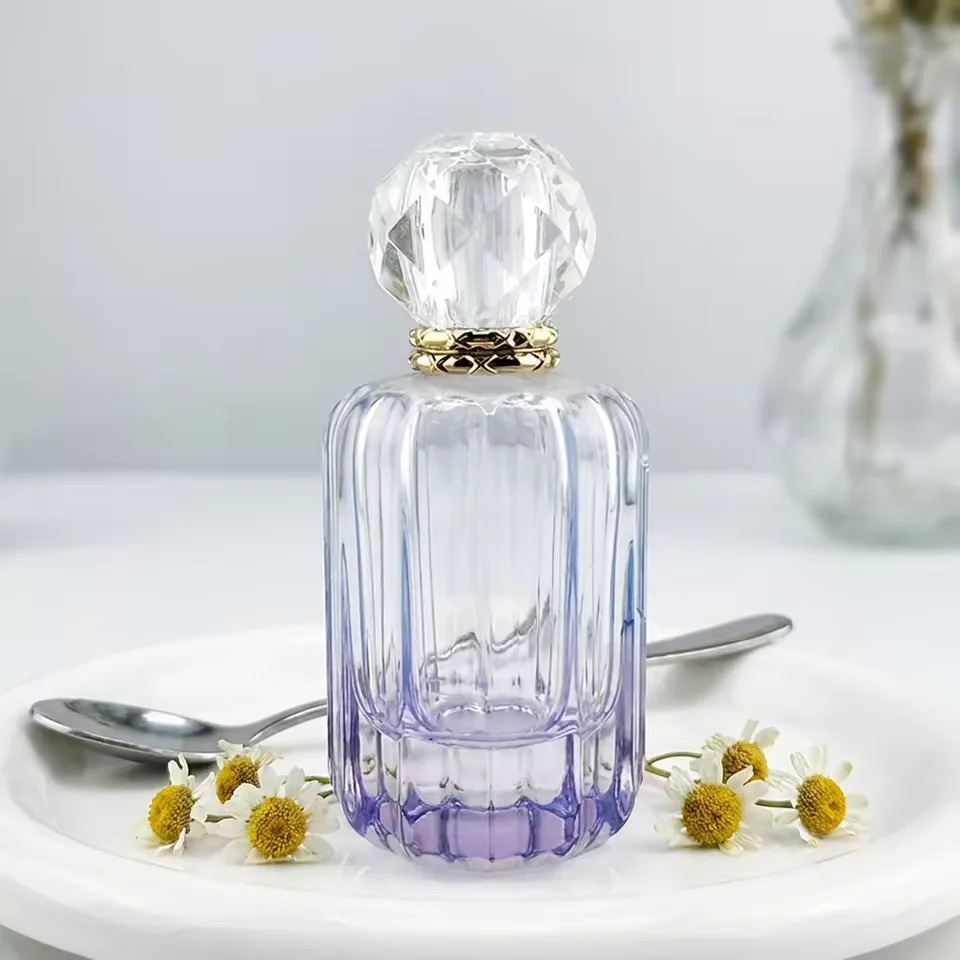 Clear Glass Perfume Bottle with Gift Box