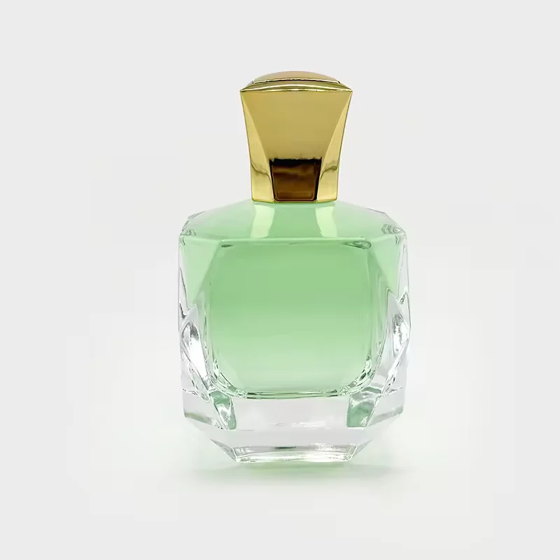Green Glass Perfume Bottle