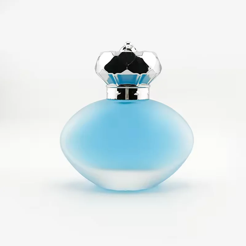 Frosted Square Glass Perfume Bottle with Refillable Design