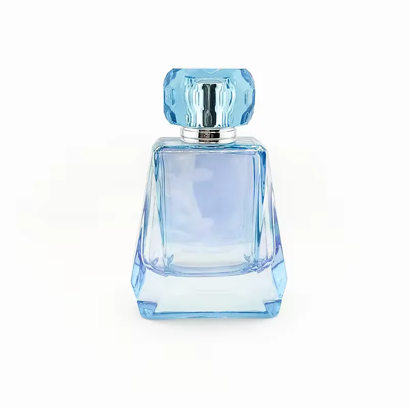 Square Glass Perfume Bottle with Refillable Design image 5