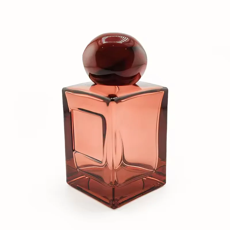Square Glass Perfume Bottle with Pump Sprayer