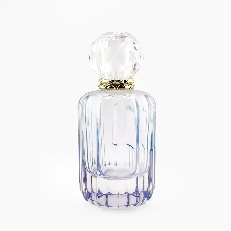Round Glass Perfume Bottle with Crimp Neck