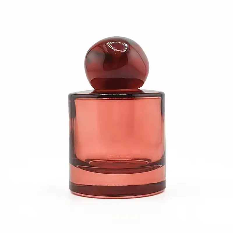 Cylindrical Glass Perfume Bottle