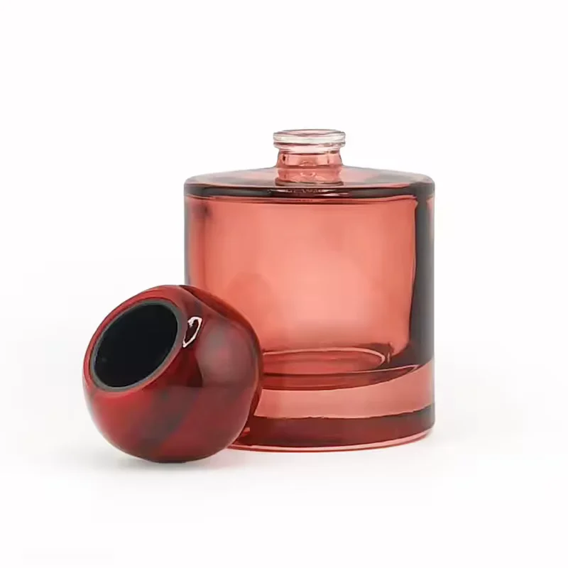 Cylindrical Glass Perfume Bottle with Gift Box