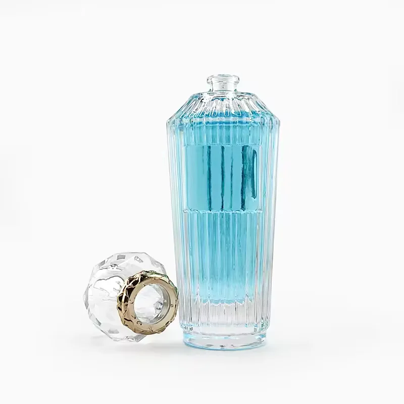 Frosted Glass Perfume Bottle with Pump Sprayer
