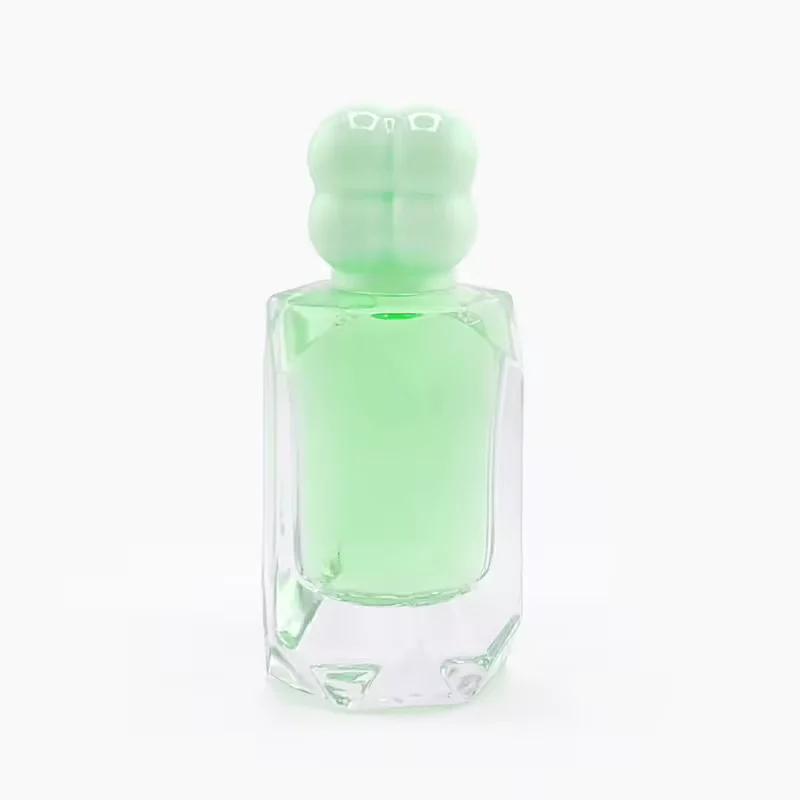 Square Glass Perfume Bottle with Refillable Design