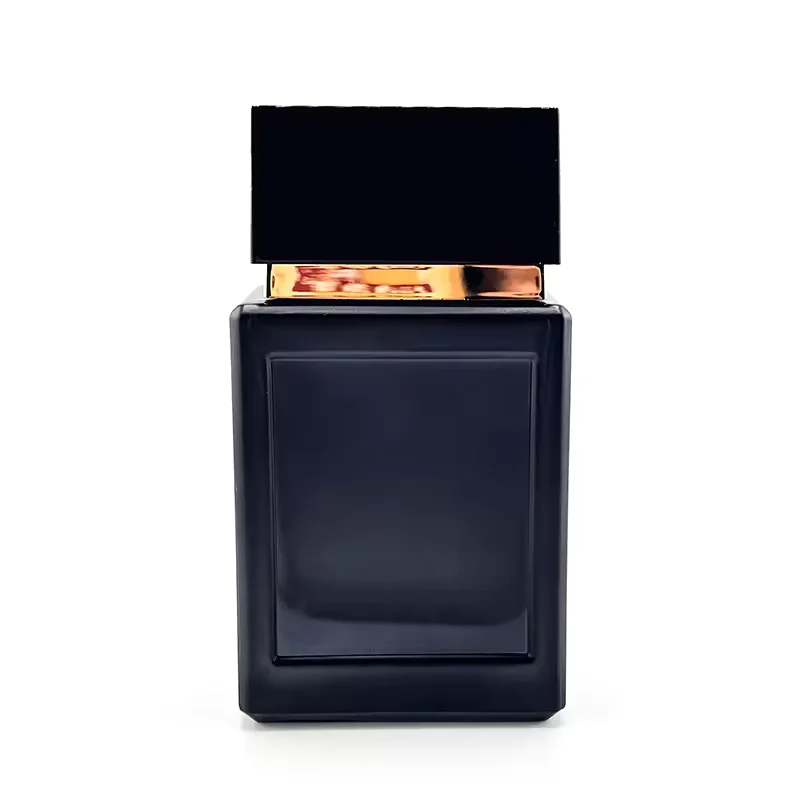 Black Square Glass Perfume Bottle