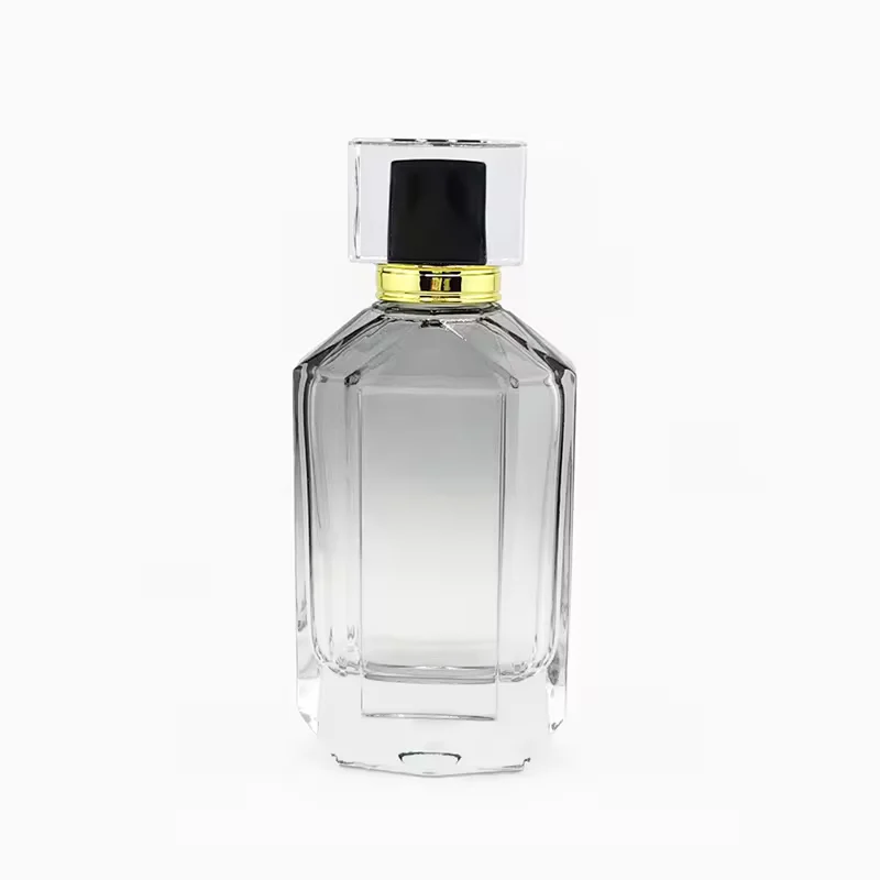Black Square Glass Perfume Bottle