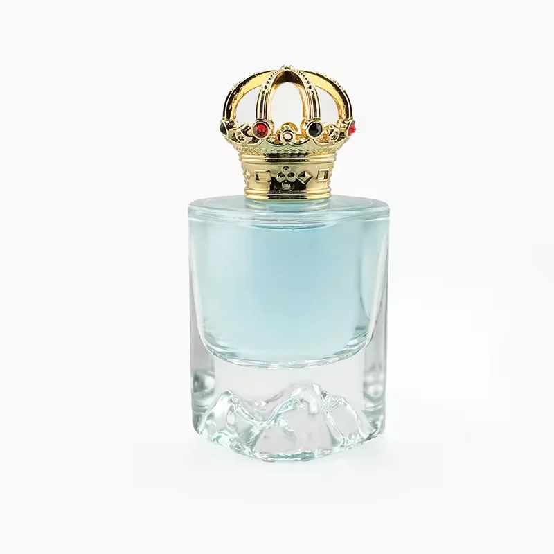 Empty Customize Heavy Base Shape Perfume Bottle Glass Perfume Bottle With