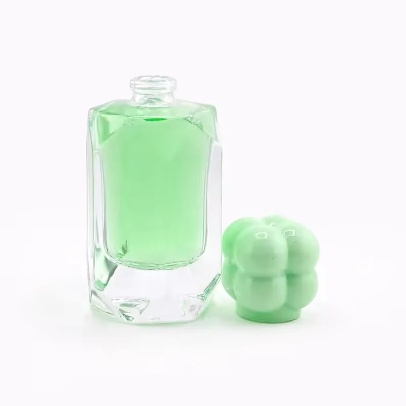 Green Glass Perfume Bottle