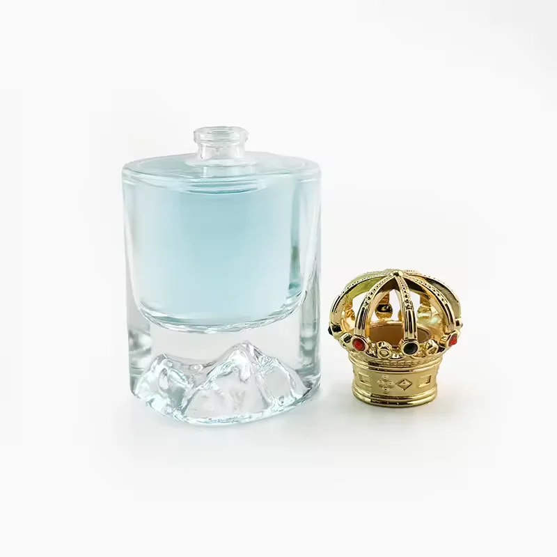 Cylindrical Glass Perfume Bottle with Pump Sprayer image 2