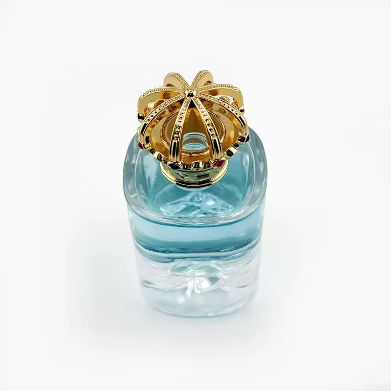 Cylindrical Glass Perfume Bottle with Pump Sprayer image 3
