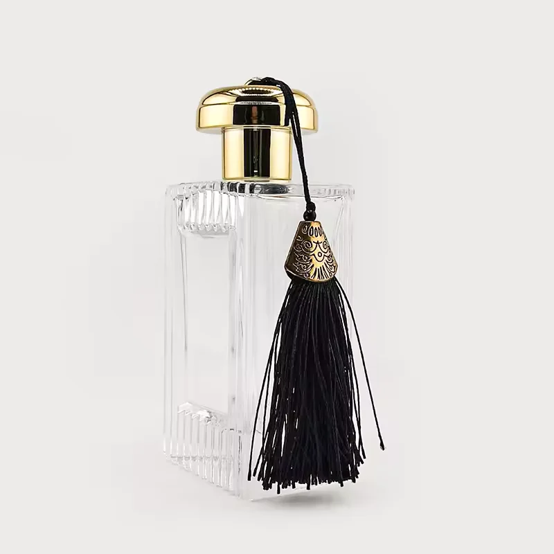 Frosted Square Glass Perfume Bottle with Pump Sprayer image 4