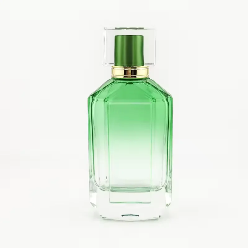 Square Glass Perfume Bottle with Pump Sprayer
