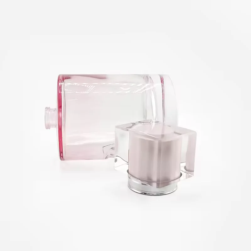 Cylindrical Glass Perfume Bottle with Refillable Design
