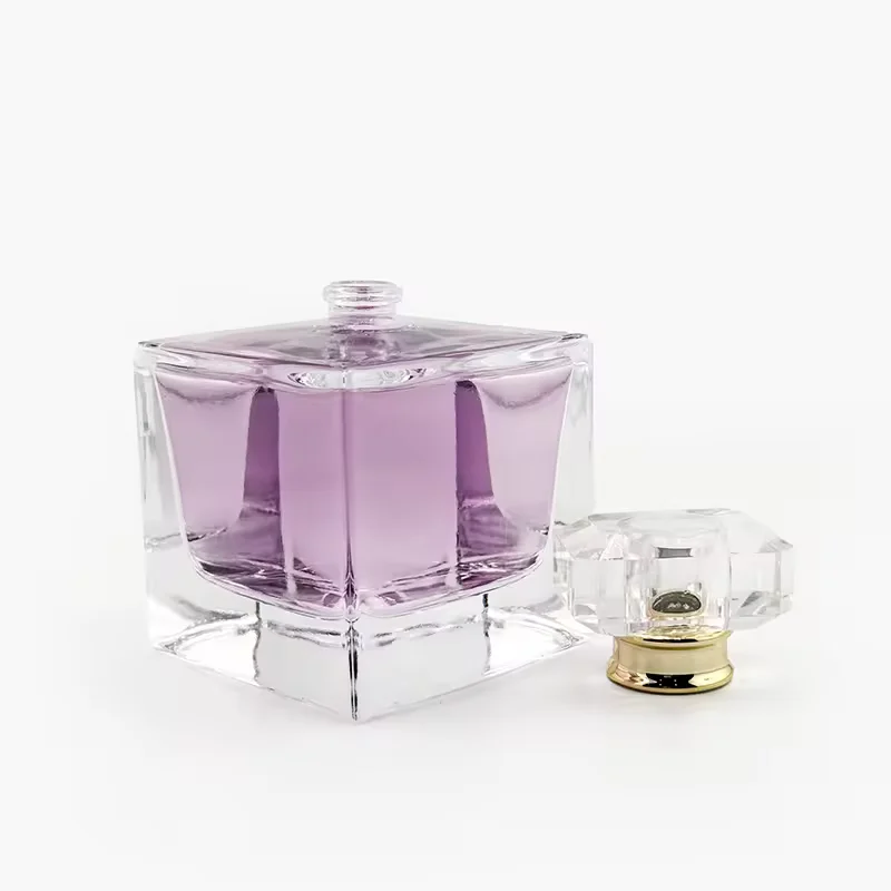 Clear Glass Perfume Bottle with Pump Sprayer