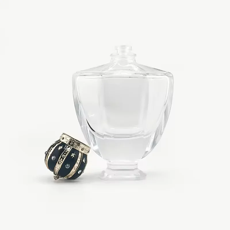 Clear Square Glass Perfume Bottle