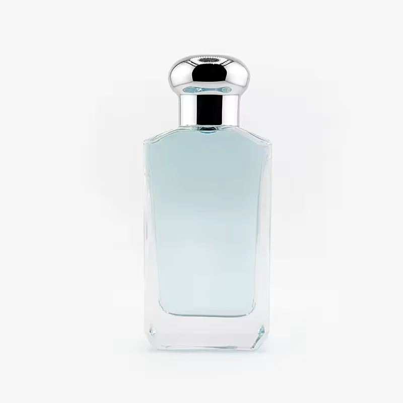Custom Color Luxury Empty Perfume Glass Bottles with Plastic Lid and Pump