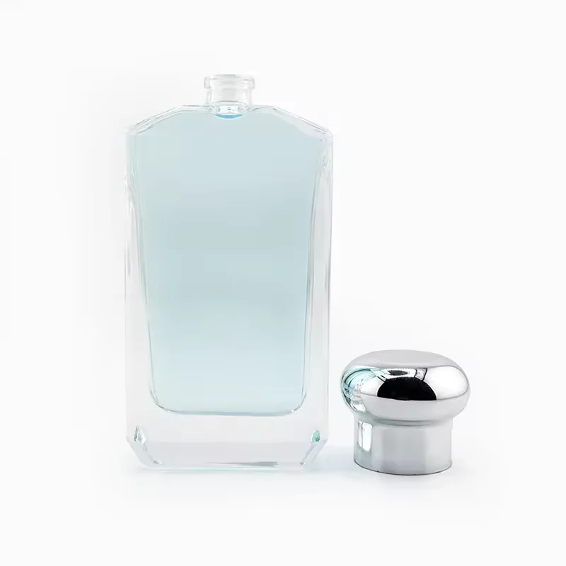 Hot-Selling Crystal White Material Unique Shape Perfume Bottles with Cap
