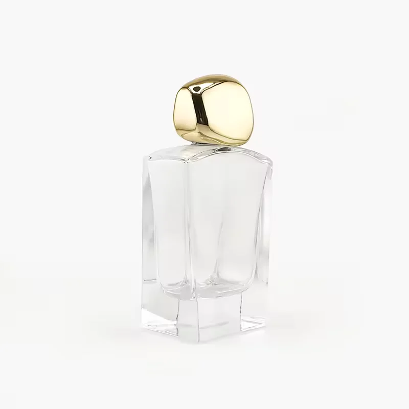 Luxury Perfume Atomizer Glass Spray Bottle with Zinc Lid Customizable Color