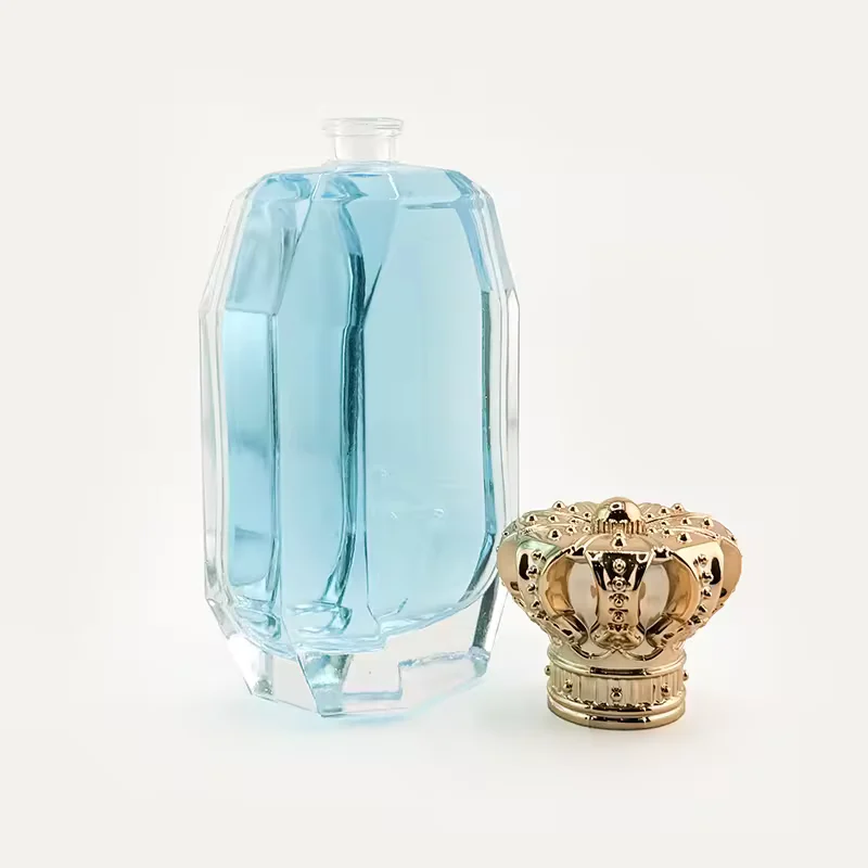 Red Square Glass Perfume Bottle