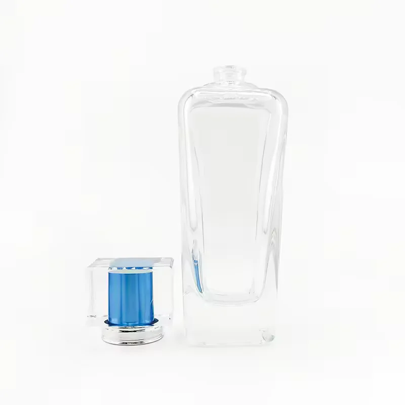 Red Square Glass Perfume Bottle with Custom Logo