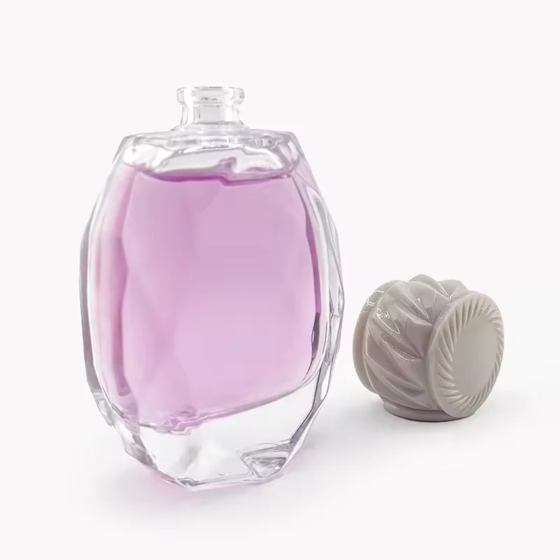 Round Glass Perfume Bottle with Refillable Design image 5