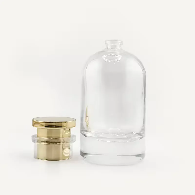 Frosted Cylindrical Glass Perfume Bottle with Pump Sprayer image 2