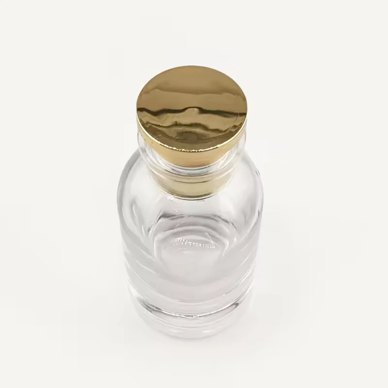 Frosted Cylindrical Glass Perfume Bottle with Pump Sprayer image 3