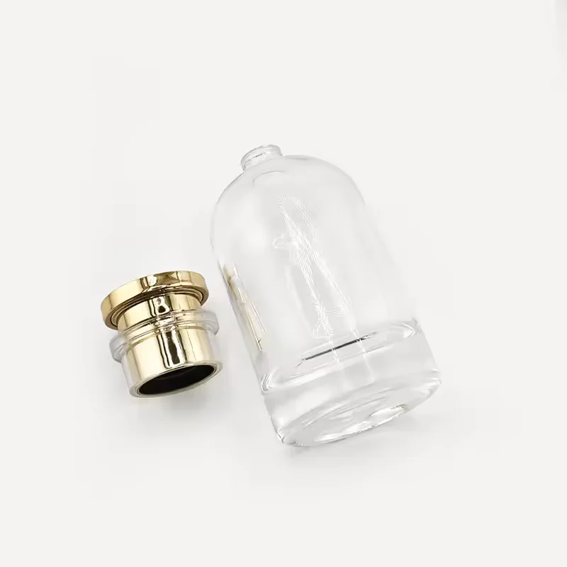Frosted Cylindrical Glass Perfume Bottle with Pump Sprayer image 5