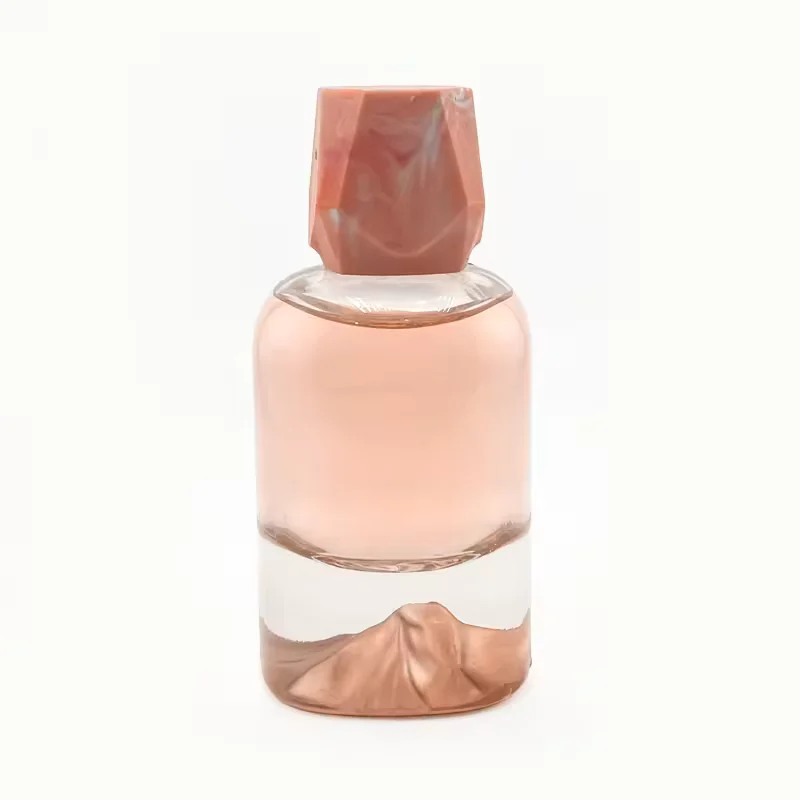 Gradient Cylindrical Glass Perfume Bottle