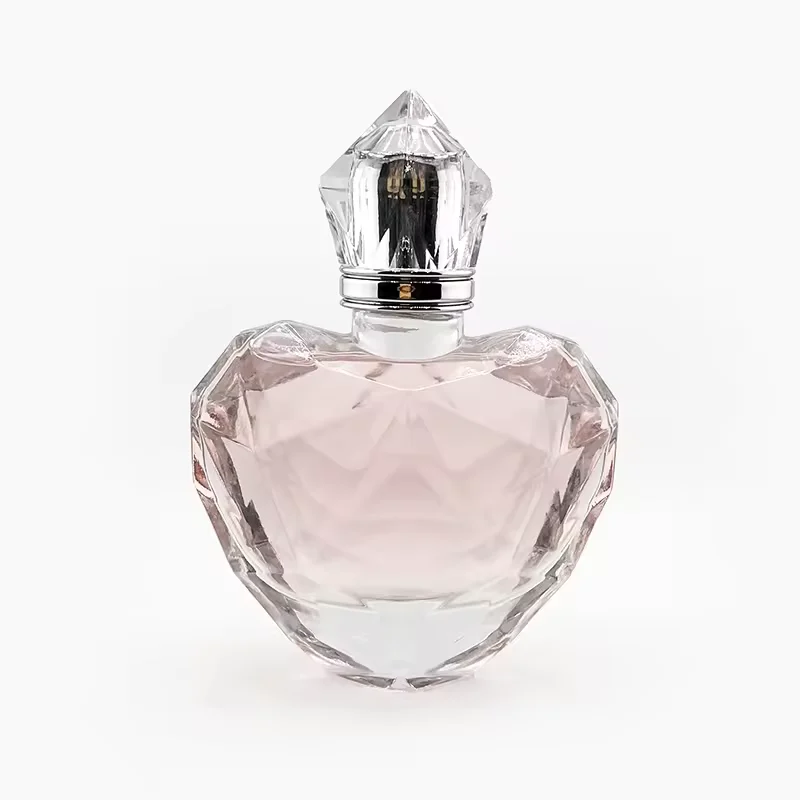Cute Luxury Heart Shape Perfume Glass Bottle Female Line