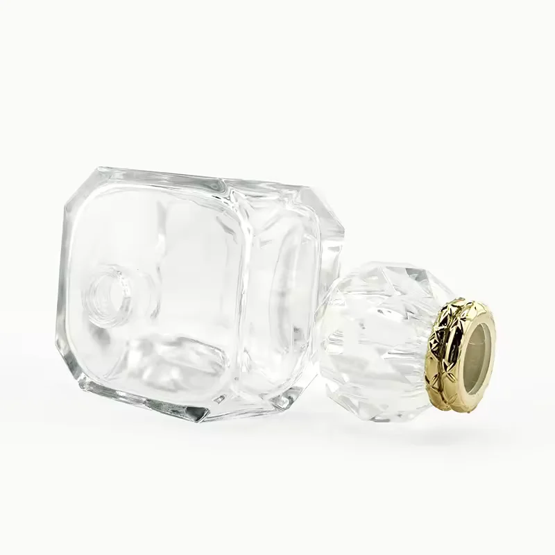 100pcs Customized Luxury Empty Glass Perfume Bottles with Plastic Cap image 2
