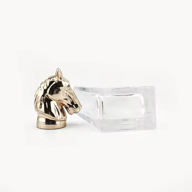 Luxury Empty Glass Perfume Bottles with Golden Cap image 3