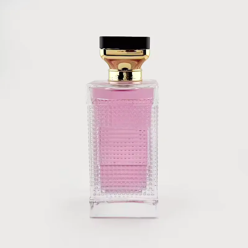 Black Square Glass Perfume Bottle