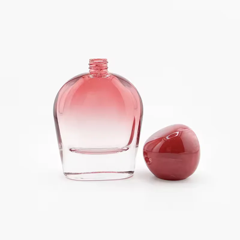Round Glass Perfume Bottle with Pump Sprayer image 3