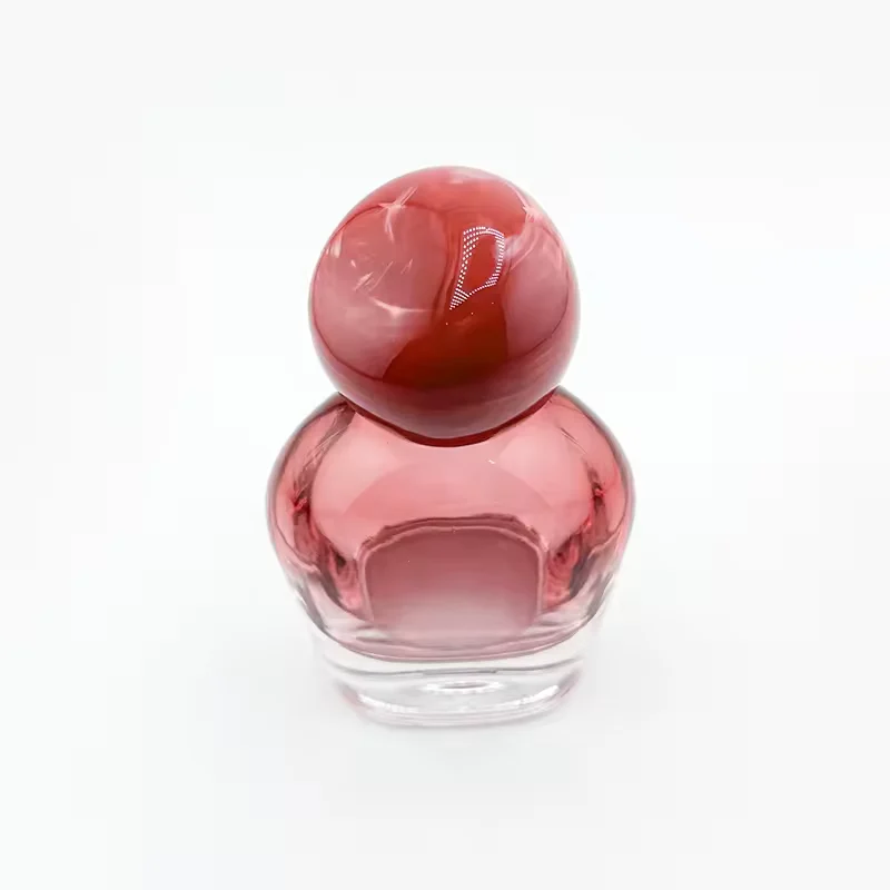 Round Glass Perfume Bottle with Pump Sprayer image 5